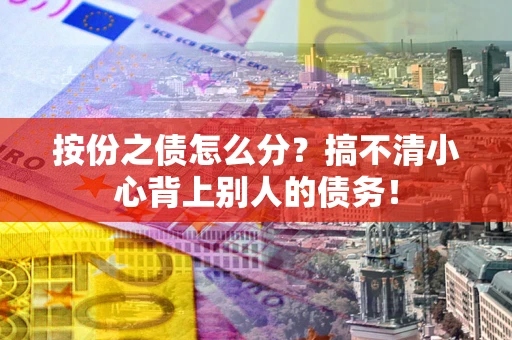 武汉按份之债怎么分?搞不清小心背上别人的债务! 武汉按份之债怎么分?搞不清小心背上别人的债务!